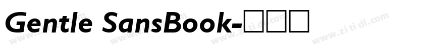 Gentle SansBook字体转换